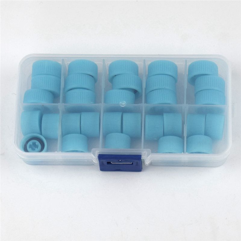 30 Teile/Satz Auto-Klimaanlagenteil Auto-Staubschutzkappe Ventileinsatzkappe Hoch-/Niedrig-Seitenanschlusskappe Auto-Hoch-/Niedrigdruckkappe