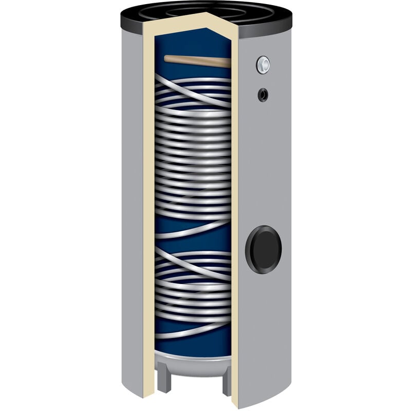 Twl-technologie Gmbh - 300 Liter Hochleistungs-Solarspeicher SWP2-300 2 Wärmetauscher Isoliert 50 mm