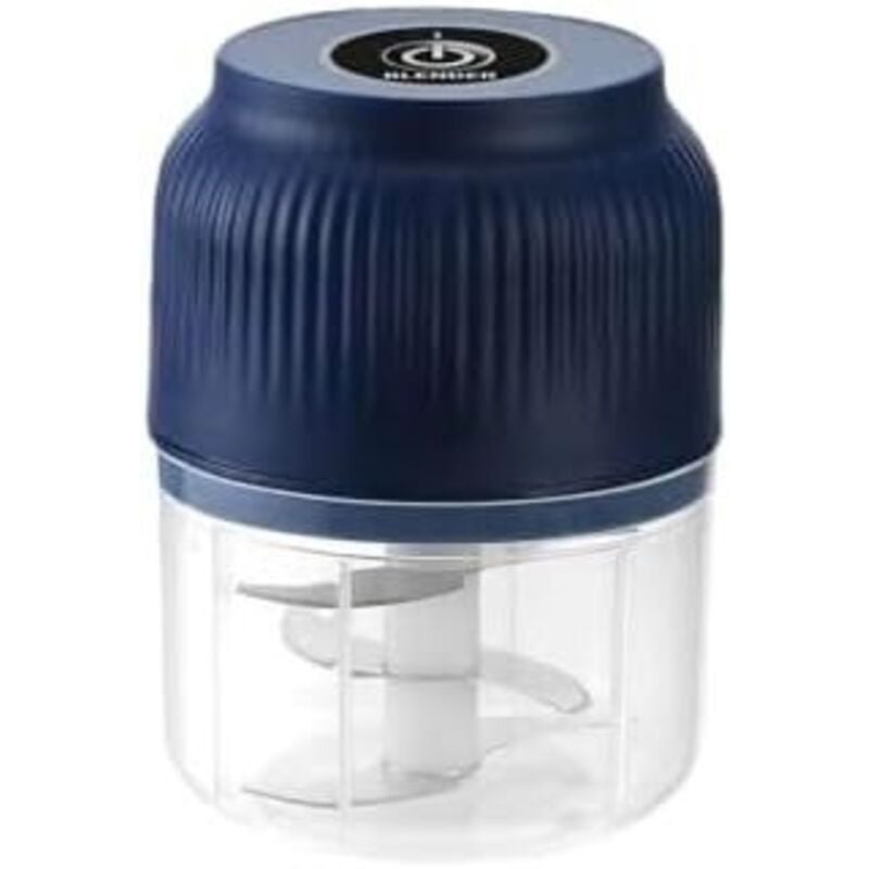 300 ml kabellose elektrische Mini-Küchenmaschine, leistungsstark, USB-aufladbar, Edelstahlklinge, zum Zerkleinern von Fleisch, Fisch, Zwiebeln,