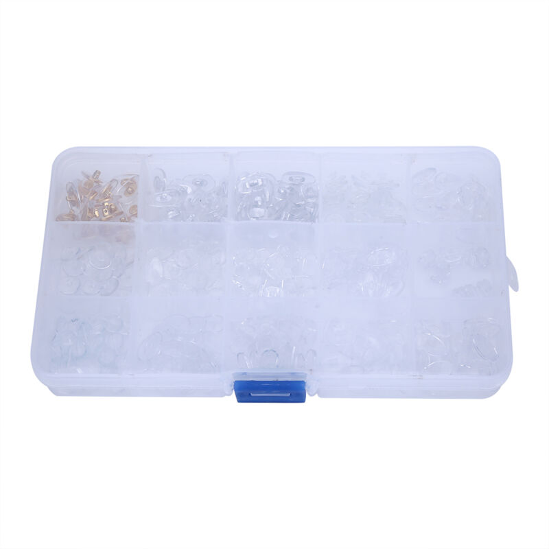 300 Stück, 15 verschiedene Größen, Nasenpads für Brillen, Silikon-Nasenpads, aufschraubbares Brillenzubehör, weiches Reparaturwerkzeug