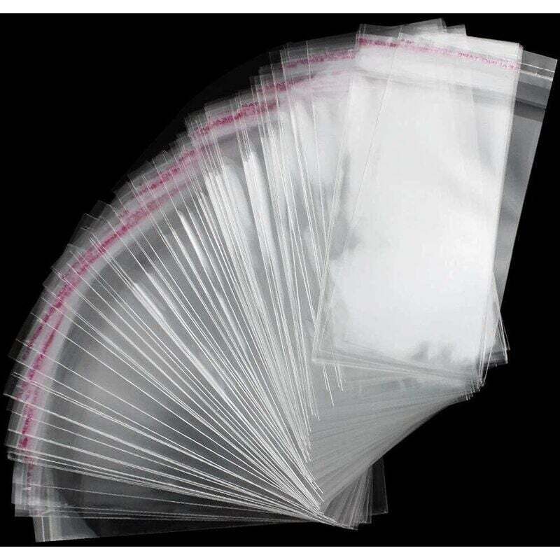 Jalleria - 300 Stück transparente Zellophantüten, 9 x 13 cm, OPP-Plastiktüten, die in Süßigkeiten, Keksen, Marshmallows verwendet werden