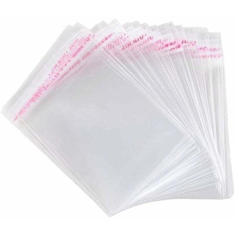 300 Stück Zellophantüten, selbstklebende Tüten, kleine Lebensmitteltüten, transparente OPP-Plastiktüten für Süßigkeiten und Kekse (7 x 10 cm)