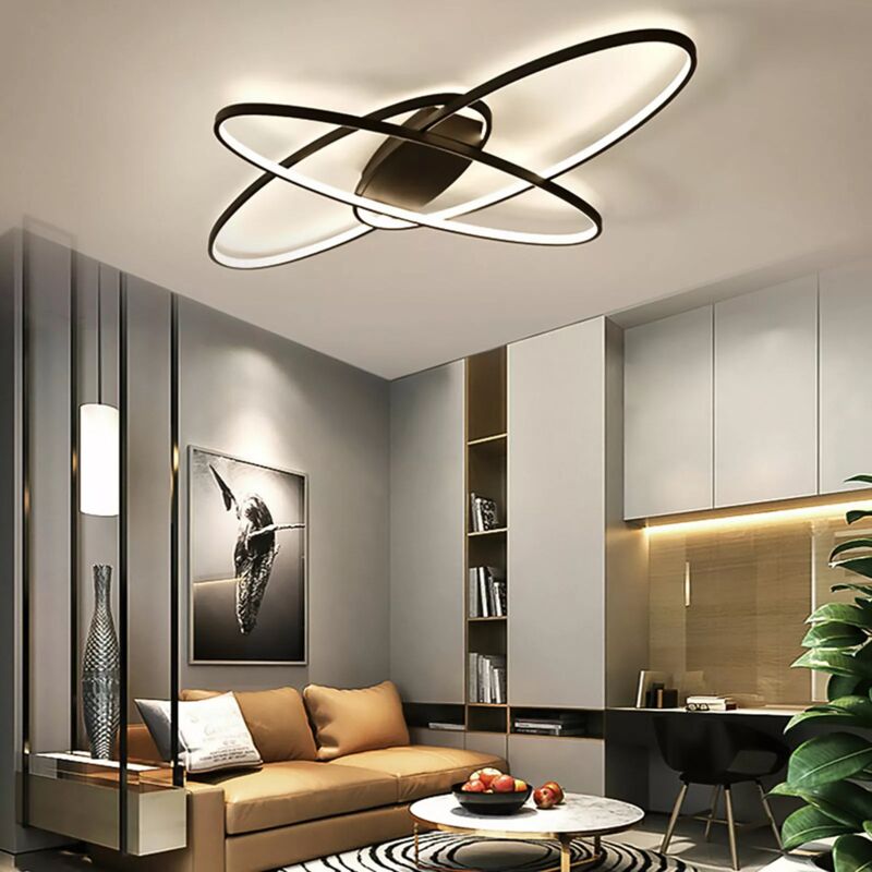 3000K-6500K led Deckenleuchte Dimmbar mit Fernbedienung 70W Deckenleuchte Wohnzimmer Dekor