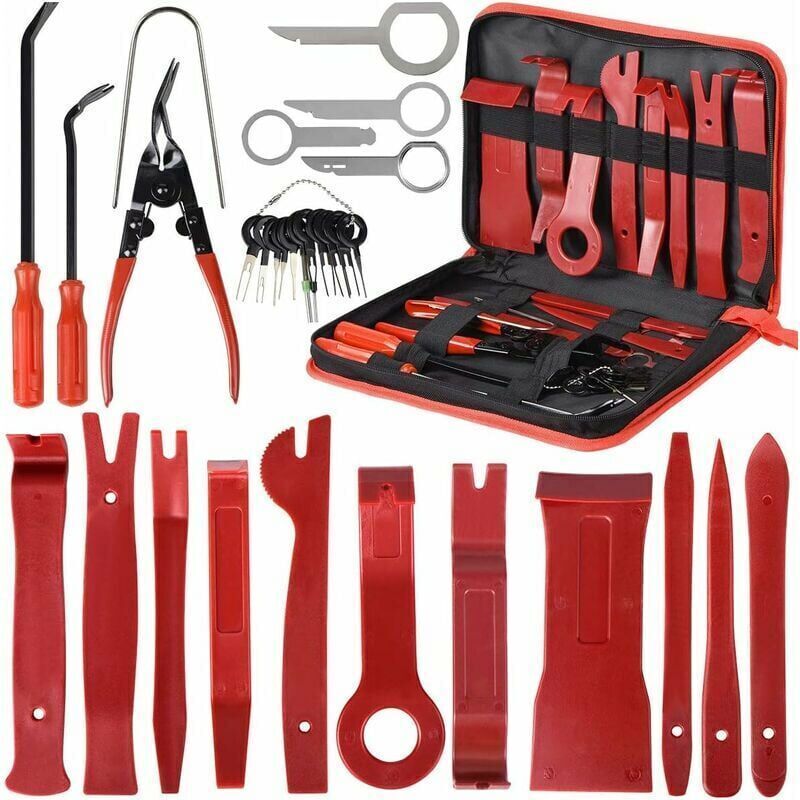 30PCS Trim Tools Innenverkleidung Installation Entfernungswerkzeuge Trim Tools Autoradio Türverkleidung Auto Trim Kit mit Tasche FLITI