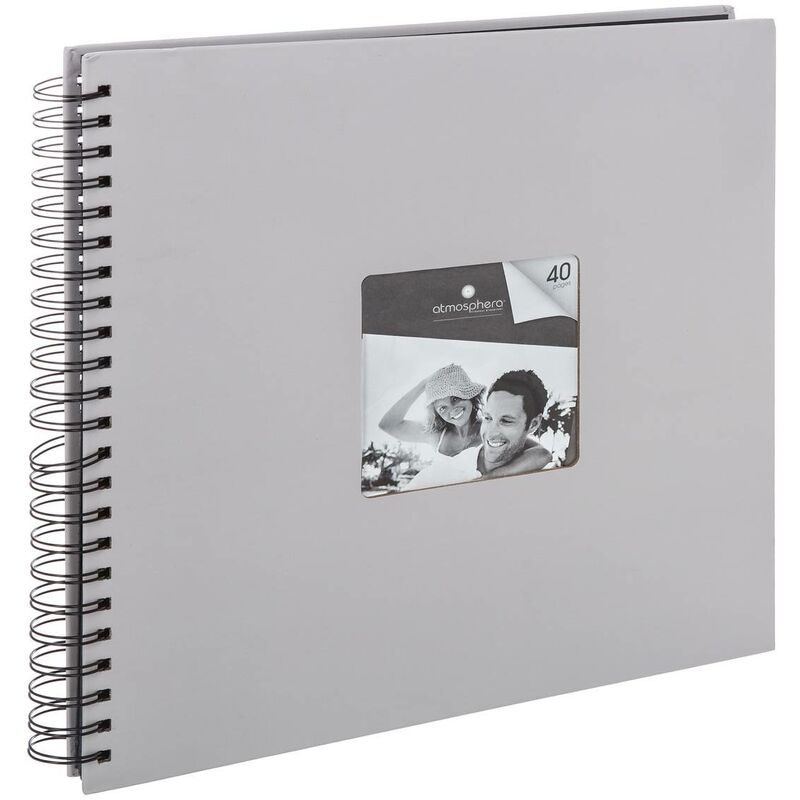 Album Ethan mit Spiralbindung 240 Fotos - Grau