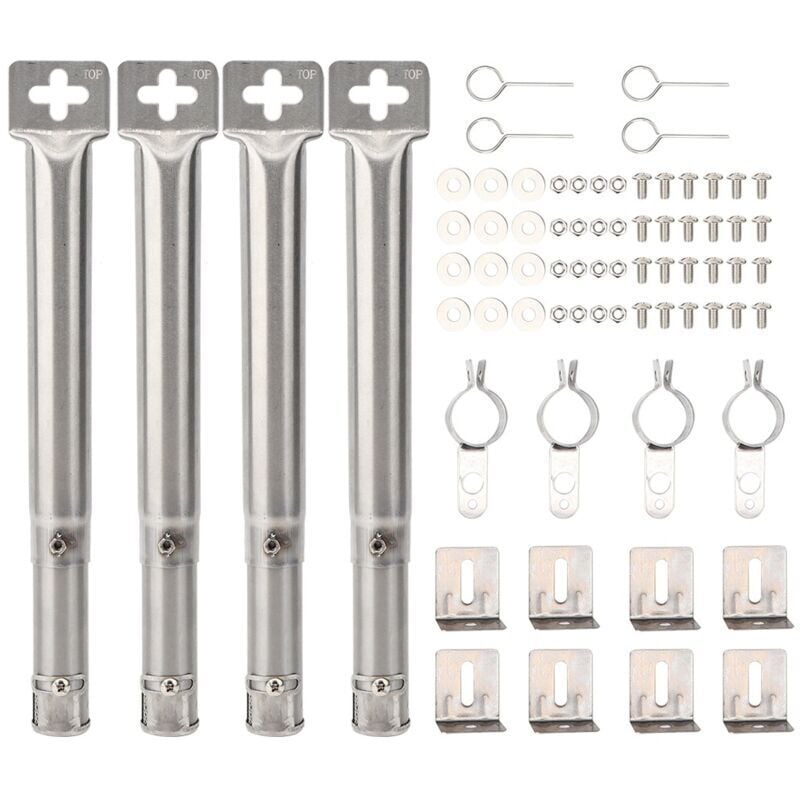 31–44 cm großes Brennerrohr-Zubehör für Campingaz, Landmann, Taino, Tepro, Napoleon, Charbroil, Enders Monroe, Mr Gardener, universell verstellbarer