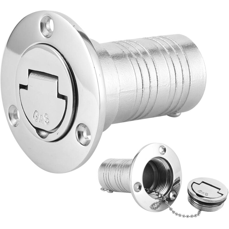 316-Zoll-Edelstahl-Bootsdeck-Einfülldeckel, schlüsselloser Gastank für Yachten, Wohnwagen, Yachten für Wohnwagen (38 mm)