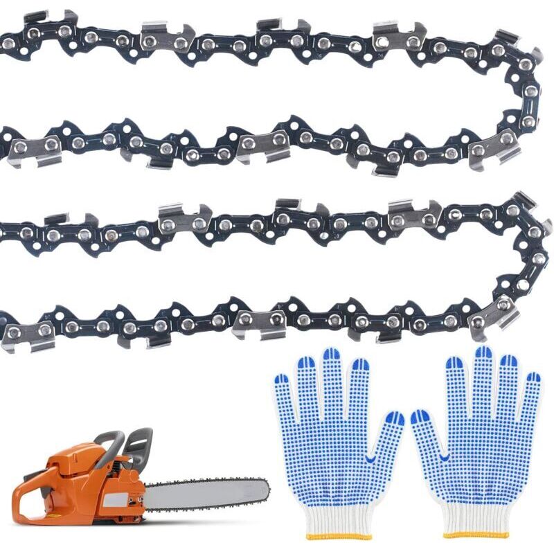 35 cm 3/8 Zoll LP 52 Treibglieder Kettensägenkette, 2 Stück, kompatibel mit Bosch, Makita, Husqvarna, Dolmar, Einhell, Makita DUC353Z usw.