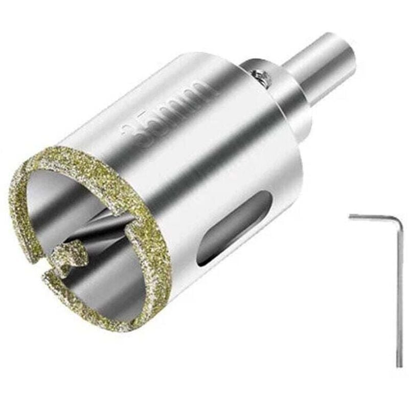 35 mm Diamant-Lochsäge, Fliesen-Lochsäge mit Diamant-Oberflächenbeschichtung zum Schneiden von Glas, Fliesen, Keramik, Marmor, Kalkstein