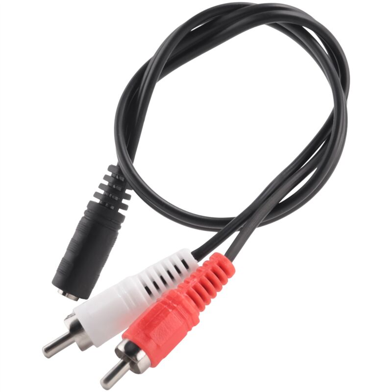 3.5 mm Stereo Buchse auf 2 Stecker AV-Kabel Aux Audioadapter Kabel