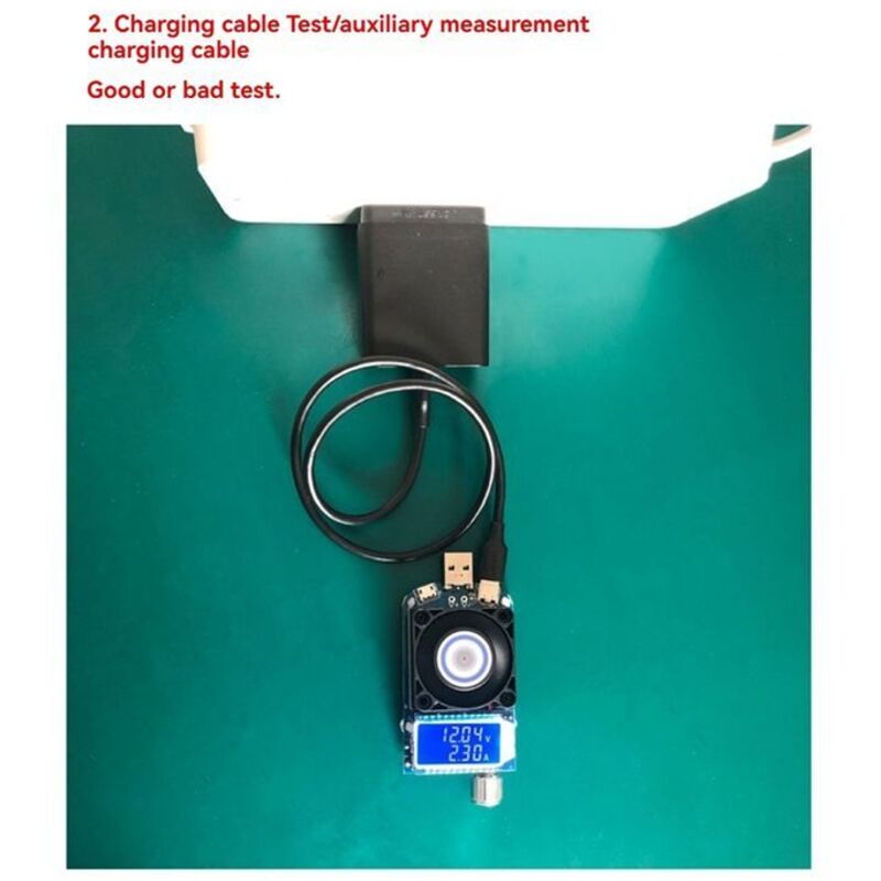 35 W USB Elektronische Last Einstellbarer Konstantstrom Alterungswiderstand Batteriespannungskapazitätstester Voltmeter