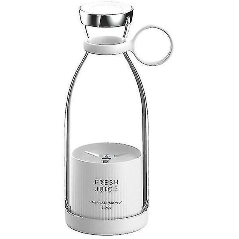 350 ml tragbarer Mixer, Flasche für frischen Saftmixer, Mini-Mixer, elektrischer Entsafter, Mixer, Obstmixer, Obstextraktoren, weiß