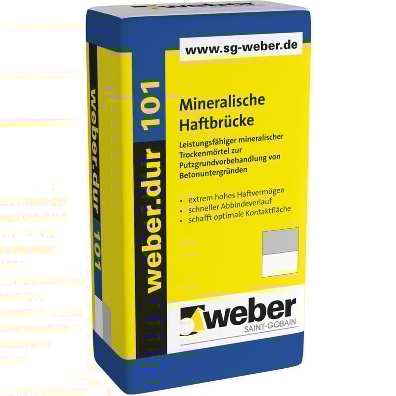Weber Saint Gobain - 42x weber.dur 101 Mineralische Haftbrücke 1,5mm 30kg naturweiß