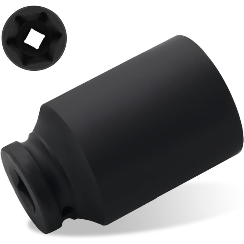 36 x 1/2-Zoll-Steckschlüssel für Radwechsel, CR-MO Kraft, 1/2-Zoll-Antrieb, 6-Kant-Antrieb, 1/2-Zoll-Schlagschrauber, Zubehör für Aluminiumfelgen