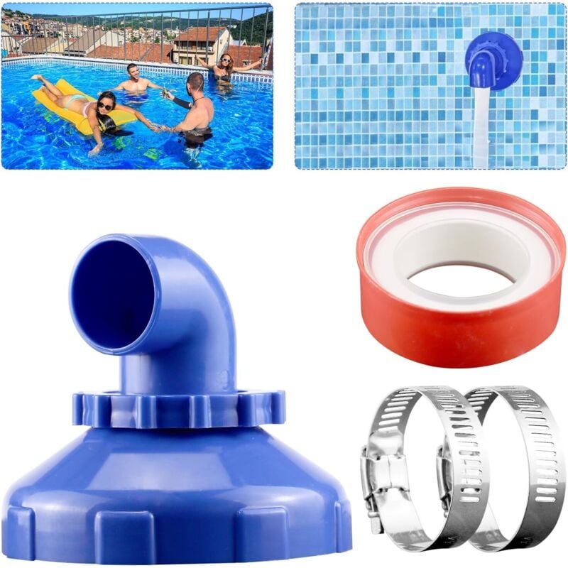360° drehbare Pool-Einfülldüse, 38/32 mm Einlassdüse, verstellbare Pool-Auslassdüse, für Standard-Pool-Einlassdüse, verstellbarer Düsenkopf