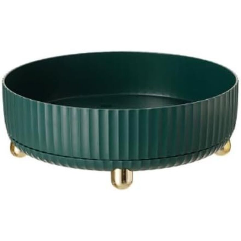 360° drehbarer Aufbewahrungsorganizer, Lazy-Susan-Kosmetik- und Parfümständer, großer runder Displayhalter für Badezimmerarbeitsplatten und