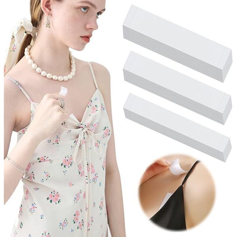 Tonchean - 360 Stück doppelseitiges Klebeband Body Tape Brust Tape Dessous Tape Damen Unterwäsche Shirt 2cm × 8,5cm