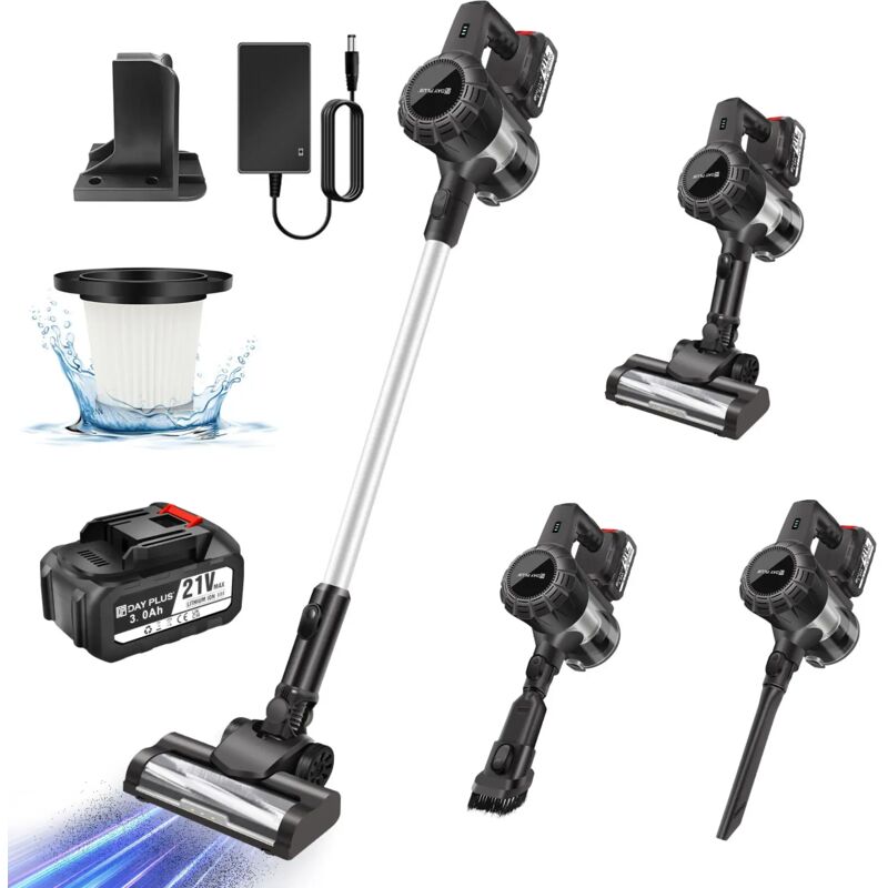 Dayplus - 3600W Kabelloser Staubsauger Hoover Upright Leichter Handstaubsauger ohne Beutel