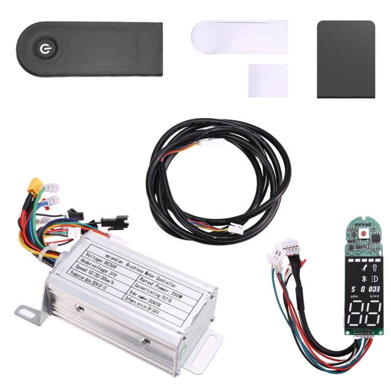Tlily - 36V 350W Brushless Controller + Bluetooth-Messgerät + Verlängerungskabel-Kit für M365/M365 Pro Elektroroller