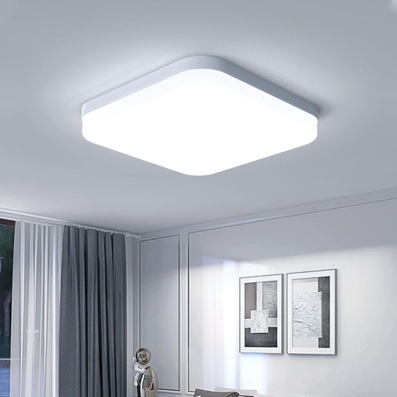 36W quadratische LED-Deckenleuchte, 3240LM Deckenleuchte, 6500K Innenbeleuchtung, moderne Leuchte für Badezimmer, Wohnzimmer, Küche, Schlafzimmer