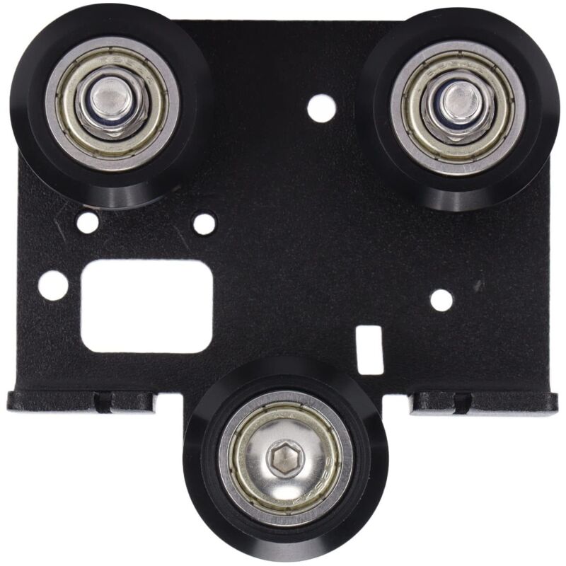 3D-Drucker-Extruder, hintere Stützplatte, Aluminium-V-Extrusionsrahmen, Solt mit 24 mm/0,9 Zoll Riemenscheibe für Ender-3 V2