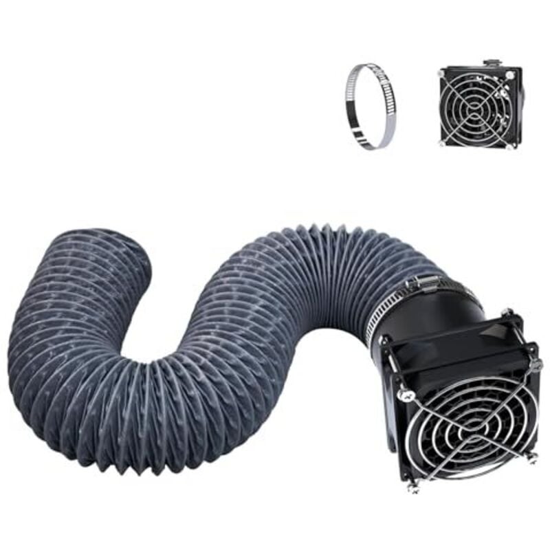 3D Drucker Gehäuse Fan Fume Extraction Kit für YOOPAI 3D Drucker Abdeckung, Abluftrohr mit Low Noise Abluftventilator, effiziente Belüftung, Absaugen