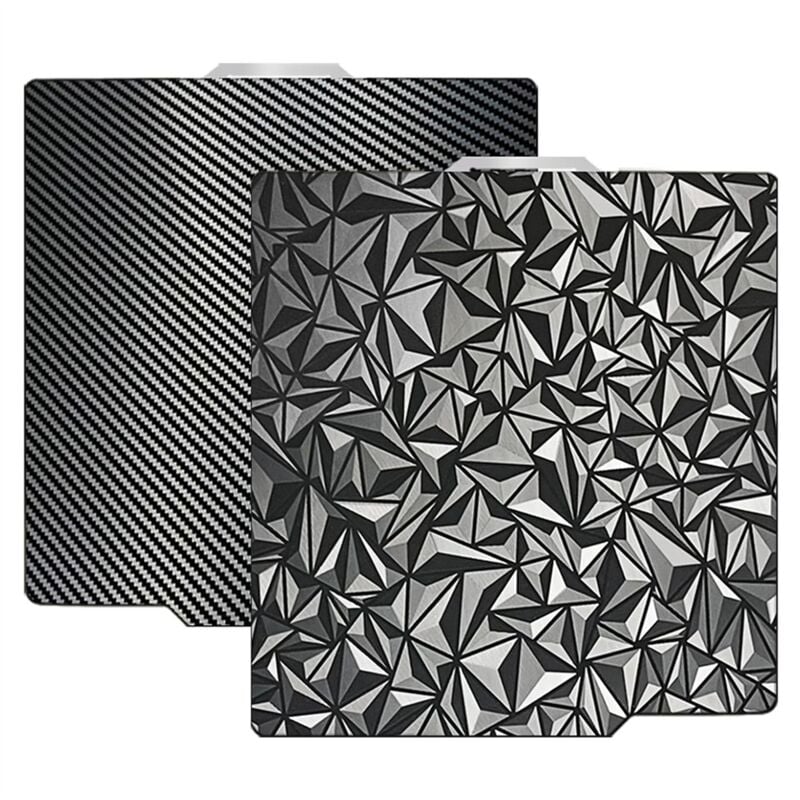 3D-Drucker peo PET-Bauplatte für Bambu-Lab X1/X1C/X1E/P1P/P1S/A1 3D-Drucker, PEO+Kohlefaser-PET-Oberfläche 257 x mm