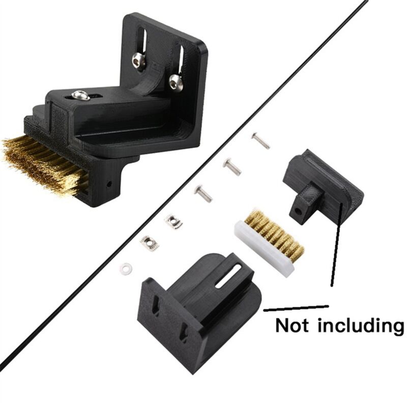 3D-Drucker-Reinigungswerkzeug, Kupferdraht-Zahnbürste für Ender-3/CR-10/Ender-5 Hotend-Reinigungsdüse, Heizblock, Heißbett