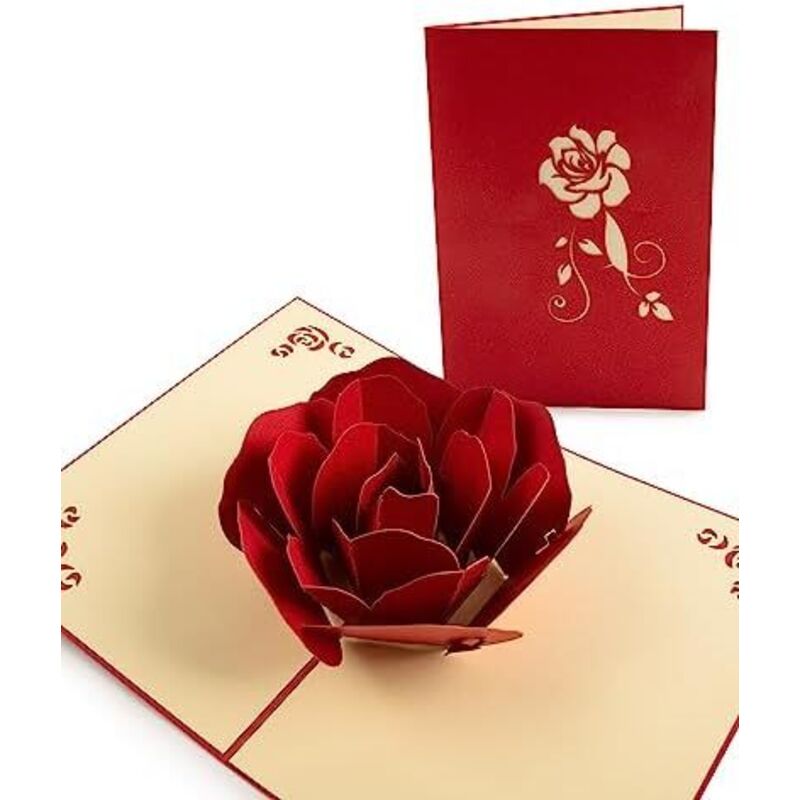 3D Glückwunschkarte Liebe, Karte zum Valentinstag, Romantik Karte Liebe Jubiläumskarte Hochzeitskarte Valentinstagskarten für Mutter Frau Oder