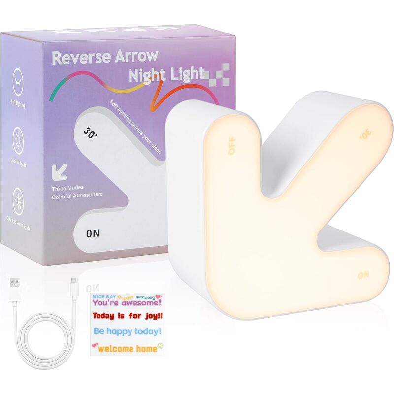 3D-Pfeil-Nachtlicht, wackelndes Pfeil-Nachtlicht, 9-farbiges Touch-Nachtlicht, kreatives Nachtlicht für Hochzeiten, Partys und Weihnachten