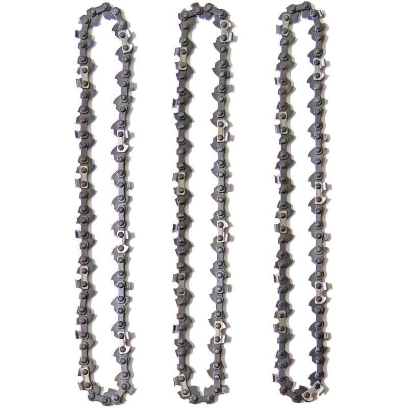 3er-Pack Hochentasterketten für 10' (25 cm) Schwert, 40 Treibglieder, geringer Rückschlag, kompatibel mit Black & Decker, Ryobi und anderen