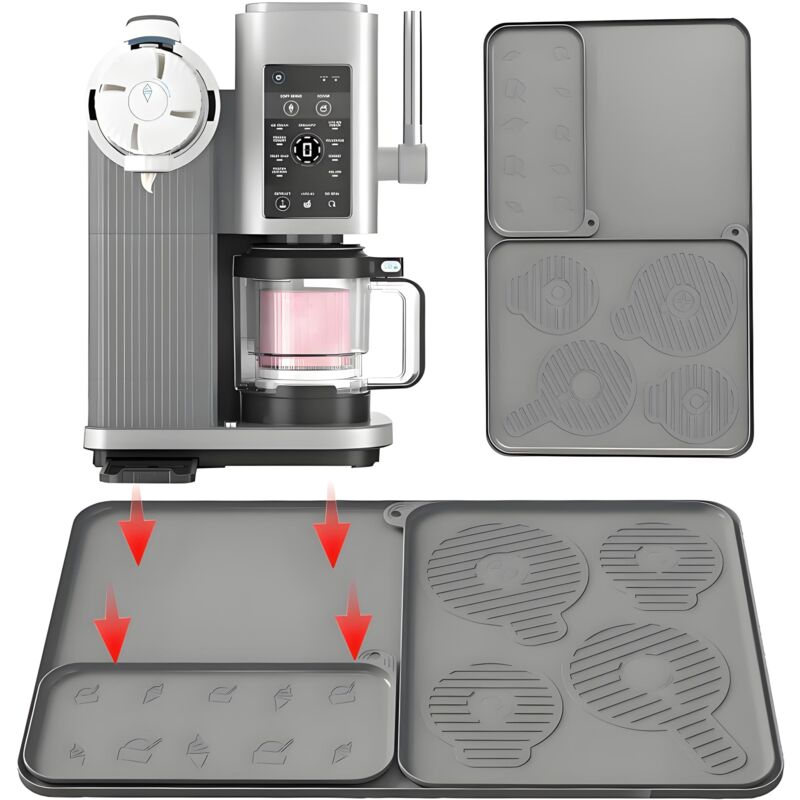 3er-Pack rutschfeste Silikonmatten für Ninja Swirl Creami 13-in-1-Eismaschine und Softeismaschine, Creami Pint-Zubehör und Behälter Stoßfest,