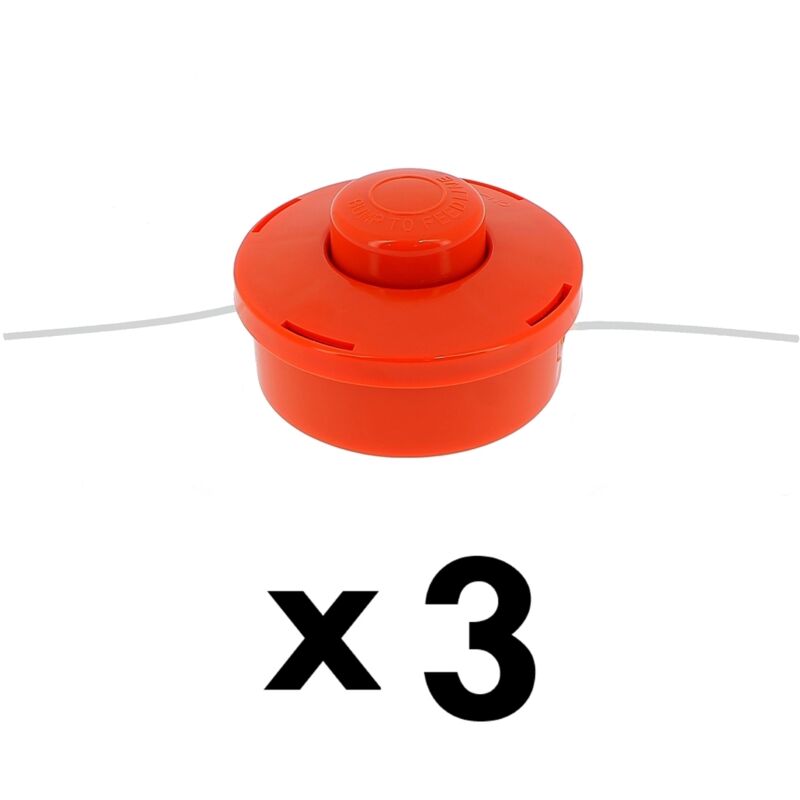 3er Set Doppelfadenkopf für Motorsense und Multitool 4 in 1