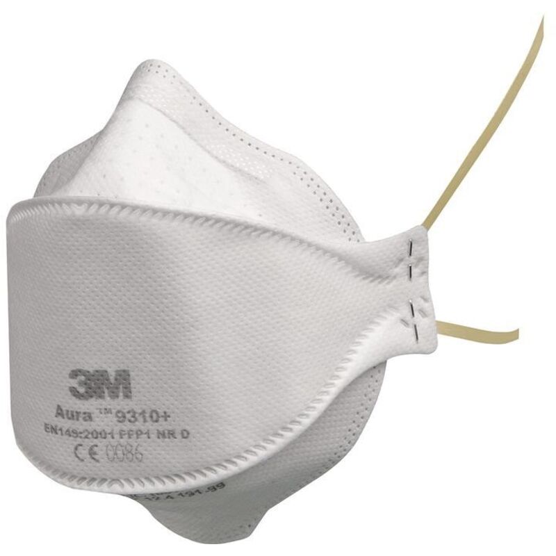 Atemschutzmaske Aura™ 9310+ FFP1 NR D ohne Ausatemventil faltbar