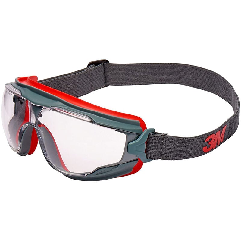Google Gear GG501SGAF-EU Schutzbrille - Grau / Rot - - Grau / Rot - 3M