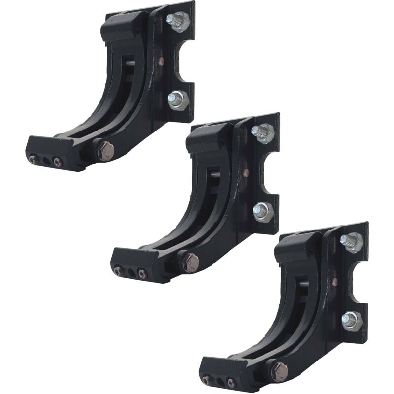 Hegele - 3er-Set Wandhalterung für Markise HHG-606, Wandkonsole Wandmontage Adapter anthrazit