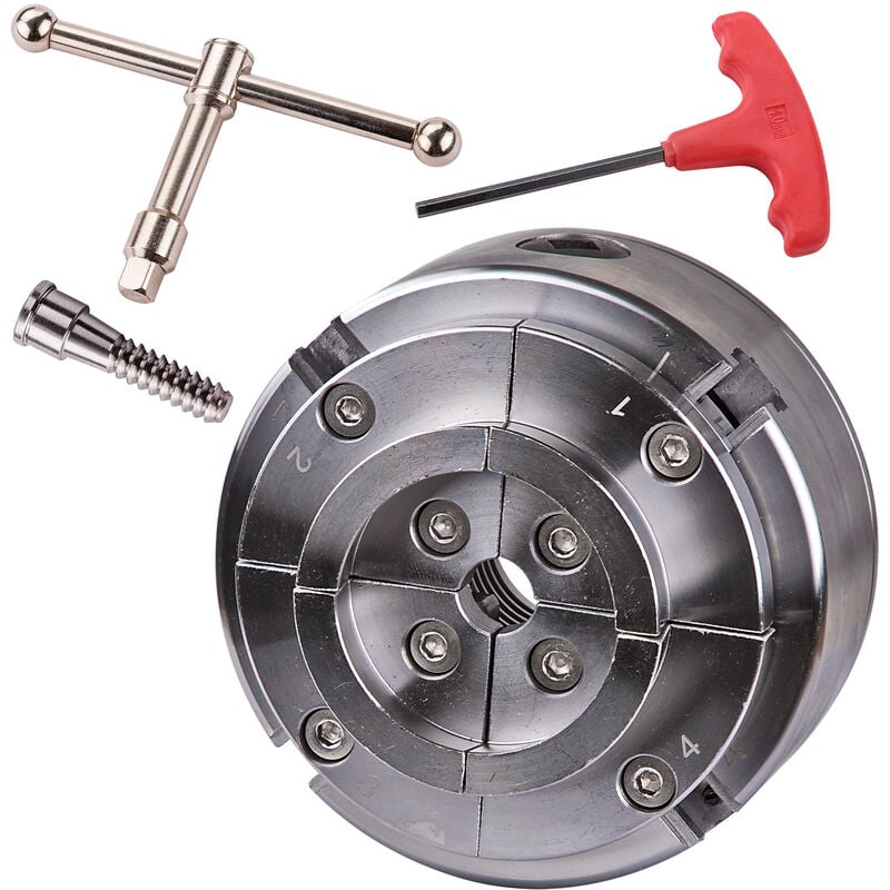 Dema - 4 Backen Spannfutter Backenfutter 4,5 Zoll für Drechselbank Drehmaschine M33x3,5