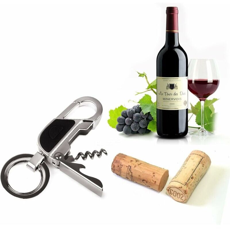 SNQ - 4-in-1-Multifunktions-Schlüsselanhänger, Flaschenöffner-Schlüsselanhänger, kreativer Flaschenöffner-Schlüsselanhänger mit led