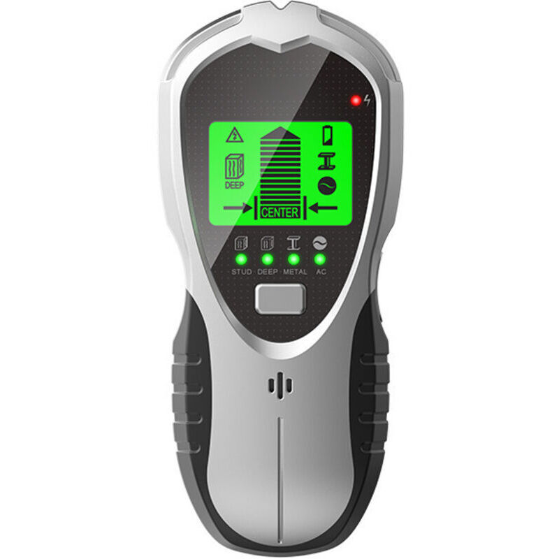 4-in-1 Wanddetektor, Wandmontierter Metalldetektor mit LCD-Bildschirm, Balkendetektor, batteriebetriebener Detektor (9 V) zum Aufspüren von Metall,