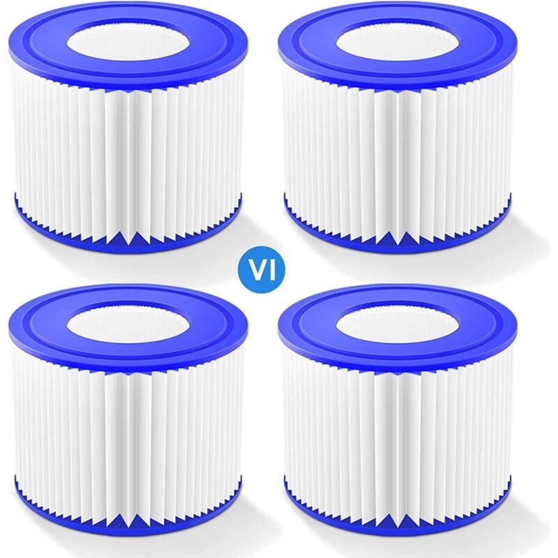 Csparkv - 4) Infinite Screw-in Spa Filter, Filterkartusche für Clever Spa, 8x 100 mm Filter, Filterkartusche für Spa