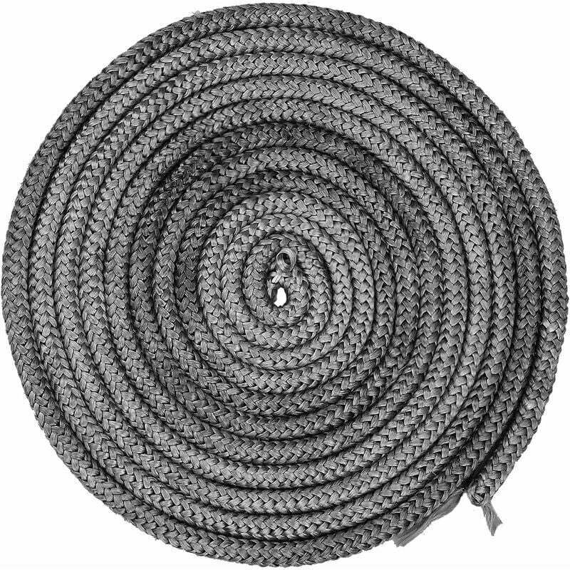 Jalleria - 4 M-Dichtung ø 10 mm, Dichtungsschnur für Herd, Glasfaser-Dichtschnur, Ofentürdichtung, Kamin-Dichtungseinsatz für Herd, beständig bis 550