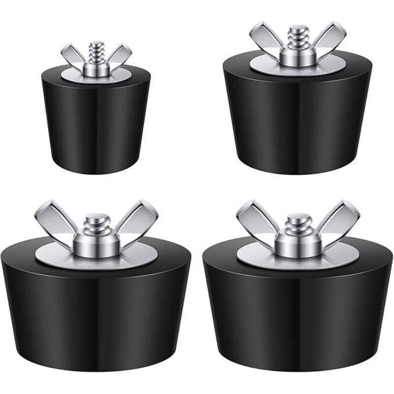 4-Pack-3-Größen-Pool-Stecker-Pool-Skimmer-Stecker, Pool-Überwinterungs-Stecker-Stecker-Pool-Stecker mit Edelstahlschraube für Inground-Pool über dem