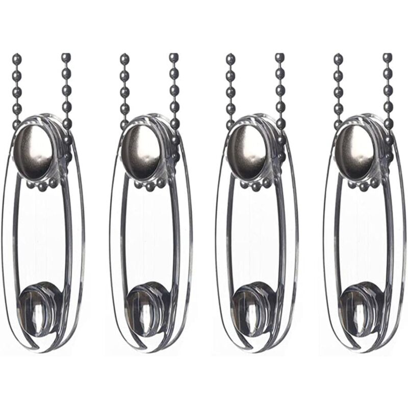 Cyslmuk - 4 pcs Jalousiezubehör Kordelgewicht Kunststoff für vertikale Fenster Rollos Fensterladen Klarer Kunststoff Sicherheitsgriff für Jalousien