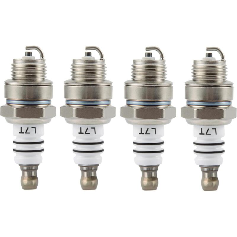 4-teiliges Set Zündkerzen L7T Ersatz für 2-Takt-Motor 33cc 43cc 47cc 49cc ATV Moped Scooter Super Pocket Motor Pocket Bike-INHHUB
