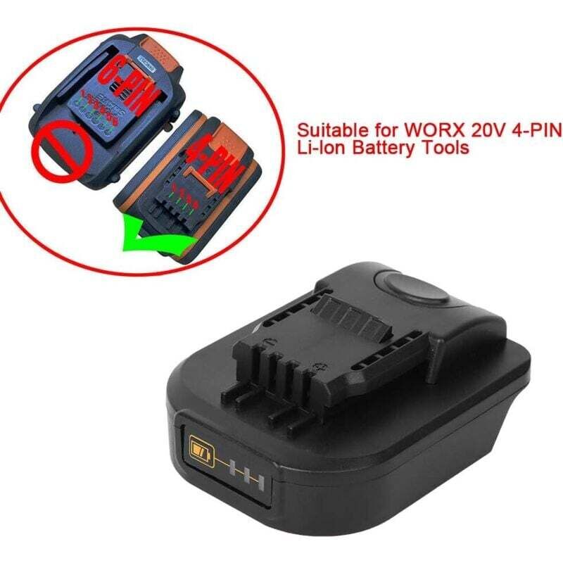 4-poliger Akku-Adapter, Akku für Akku-Werkzeuge, für Makita 18 v, umrüstbar auf Worx 20 v
