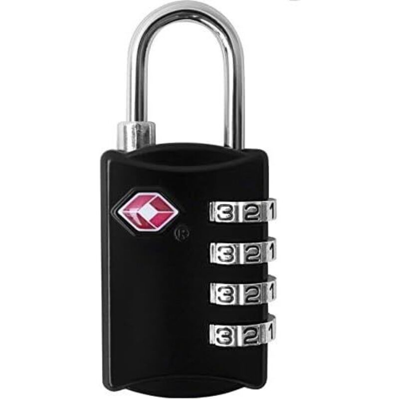 4-stellige TSA-Schlösser für Gepäck, Schließfächer, Koffer, Rucksäcke, Schultaschen & Reisetaschen – Tragbares Zahlenschloss, rostbeständig & sicher,
