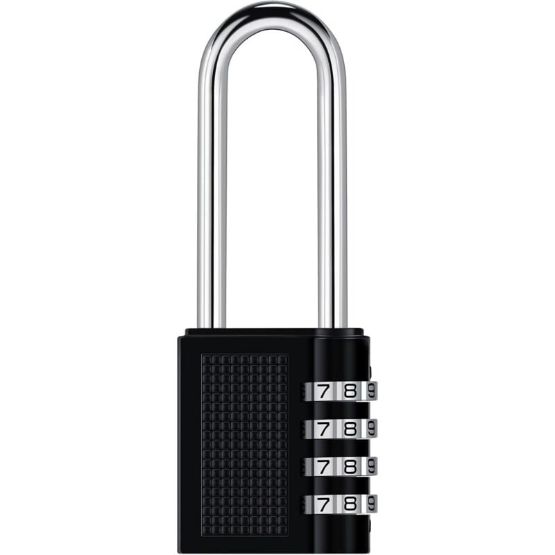 4-stelliges Zahlenschloss, Zahlenschloss, Code-Vorhängeschloss für Fitnessstudio, Schule, Tor, Schuppen, Garage, Lager und Werkzeugkasten,