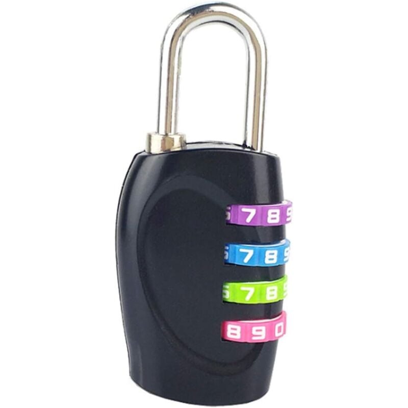4-stelliges, zurücksetzbares Zahlenschloss, wasserdichtes Zahlenschloss für Schule, Fitnessstudio, Schließfach, Zaun, Tor, Schrank, Werkzeugkasten