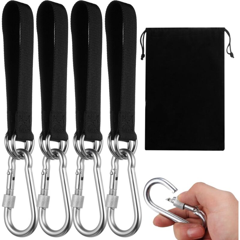 4 Stk Hängematte Befestigung Gurt,30.5cm Hängematte Schaukel Befestigung Baum,Schaukelbefestigung Baumschaukelgurt Schaukel Aufhängung