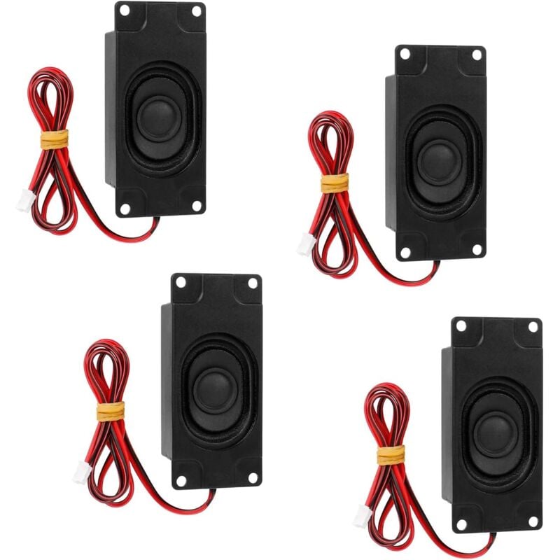 4 Stück 3W 8 Ohm Vollbereich Lautsprecher Mini - Hochtöner für Arduino, PC, TV, LCD Tablet - DIY Audio Projekte
